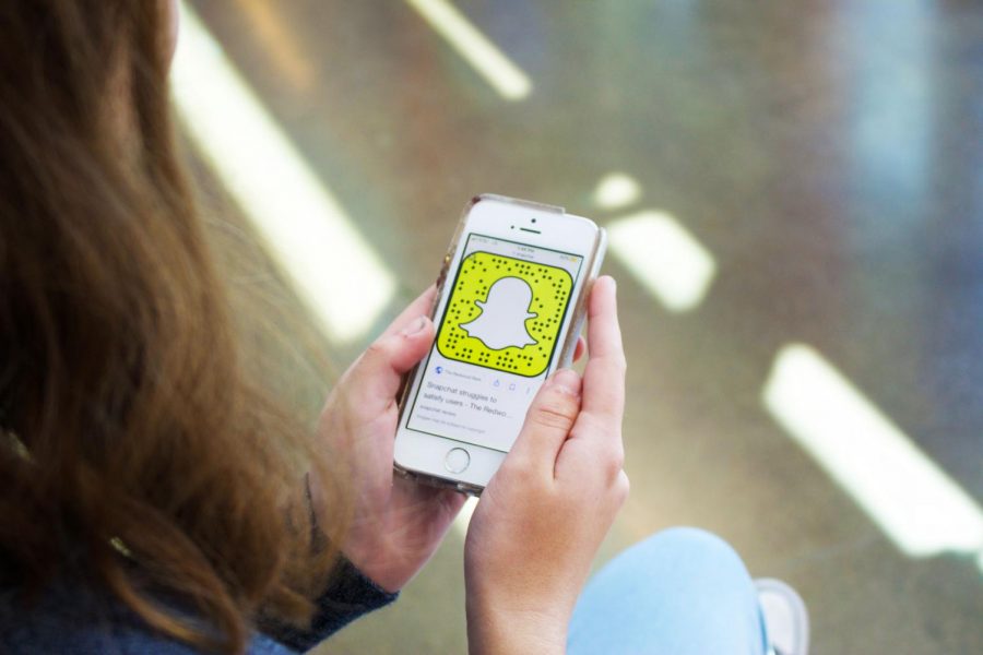 Snapchat+is+one+of+the+most+popular+social+media+apps+among+Woodside+students.