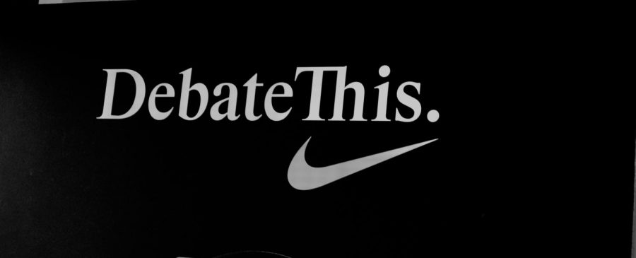 A Nike slogan displayed in San Francisco