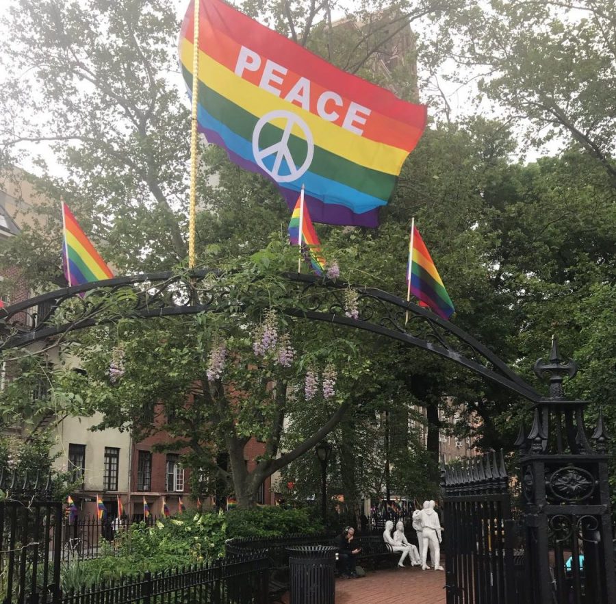 Photo taken in New York, near where the Stonewall Rebellion took place. 