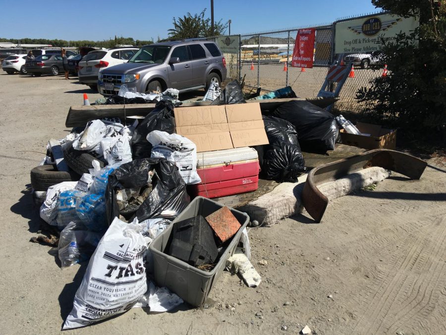 Thirty-eight volunteers picked up 2,000 pounds of debris.