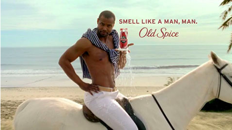 Old Spice commercials for men can sometimes display stereotypical masculinity. 