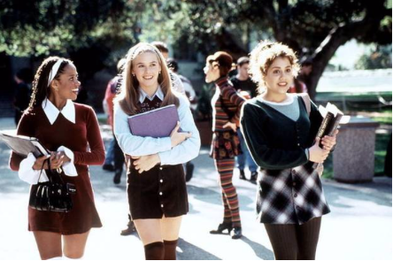 Photo from whowhatwear.com. This photo is from “Clueless,” a popular movie from the nineties, showcasing teen’s style during this time. Plaid skirts, corduroy, and mini dresses have now resurfaced in teen’s wardrobes. 
