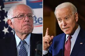 Bernie Sanders (left) and Joe Biden (right)