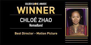 Chloe Zhao won the 78th Golden Globe for Best Director.