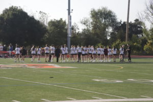 Girls lacrosse recently paid tribute to their seniors. 