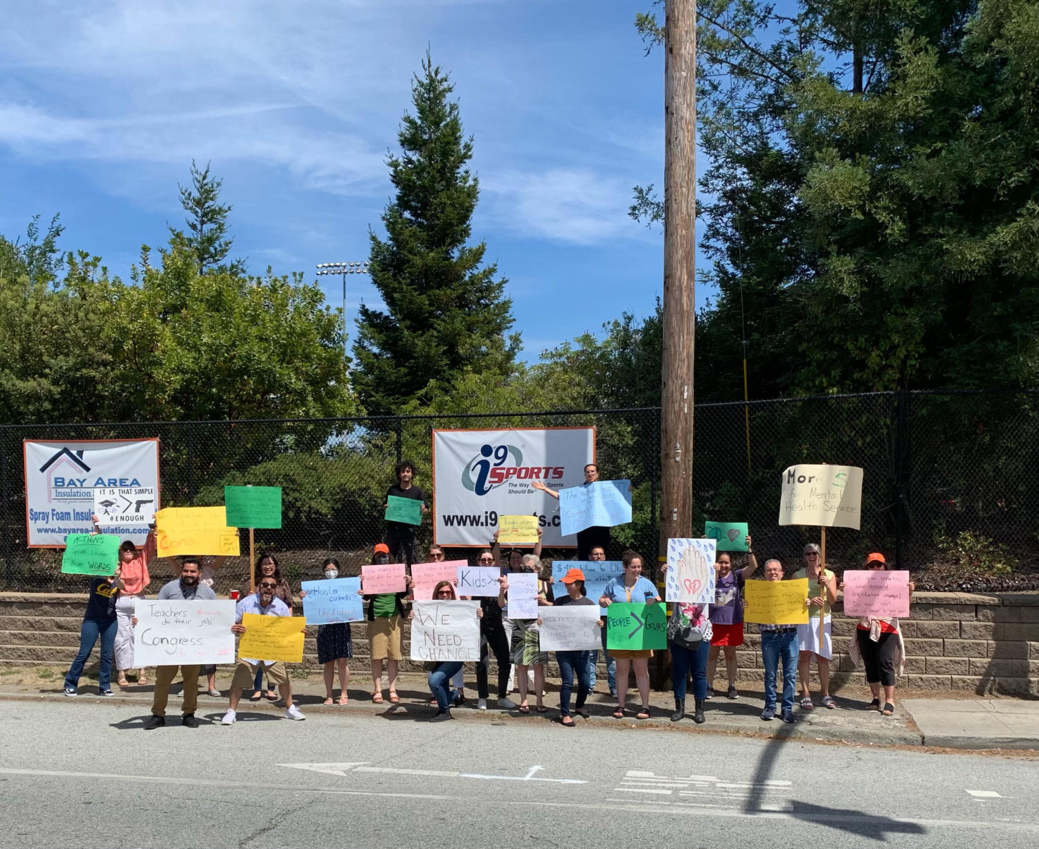 Teachers and staff rally for awareness after Texas school massacre ...