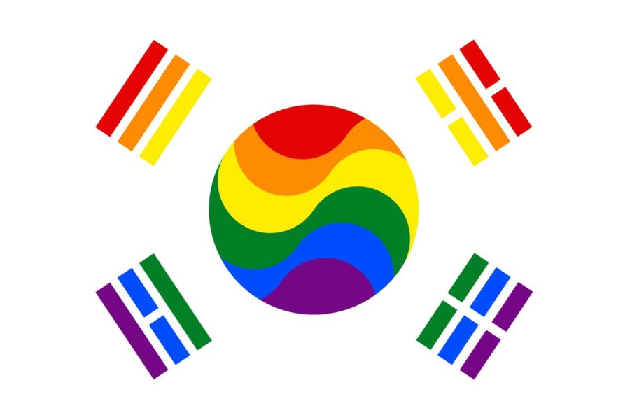 Oli London uploaded to Twitter: This is my new official flag for being a non-binary person who identifies as Korean. It is the official South Korean flag with the colors of the Rainbow Flag. This could be seen as racist or disrespectful as Oli London took a national flag and made it his own to portray his transition into the Korean race.