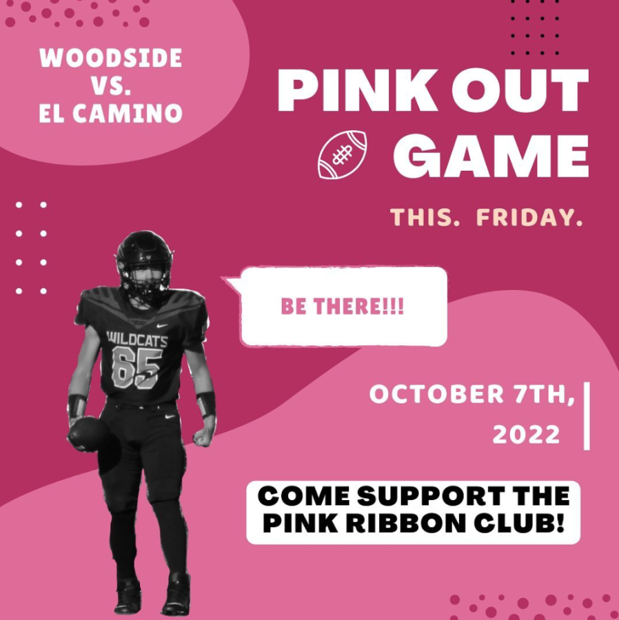 Friday, October 7ths pink out football game: wear pink to spread awareness. 