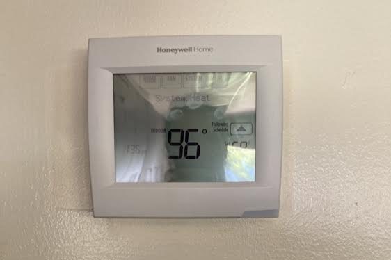 Extremely hot temperatures sometimes hit Woodside affecting students' learning environment. 