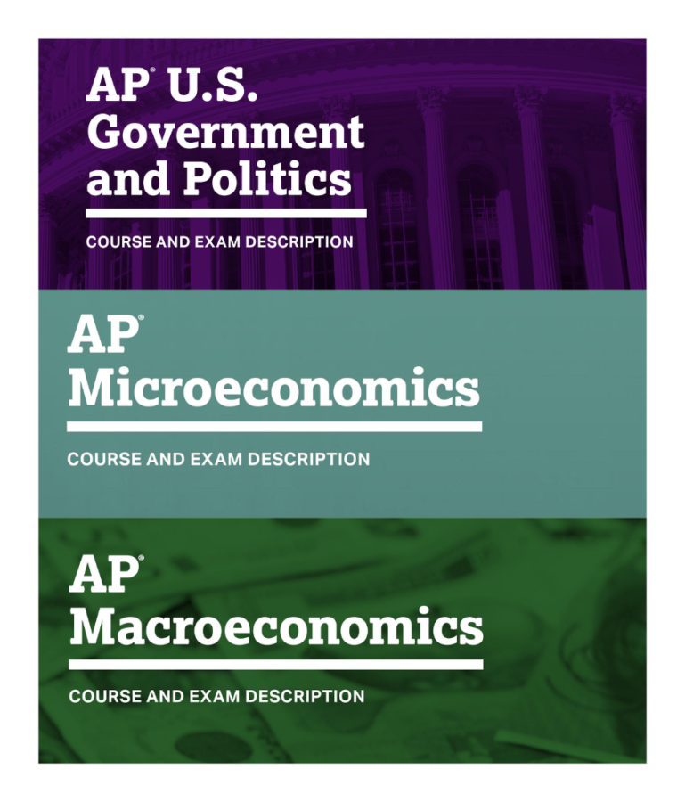 College Board currently offers AP U.S. Government and Politics, AP Microeconomics, and AP Macroeconomics.