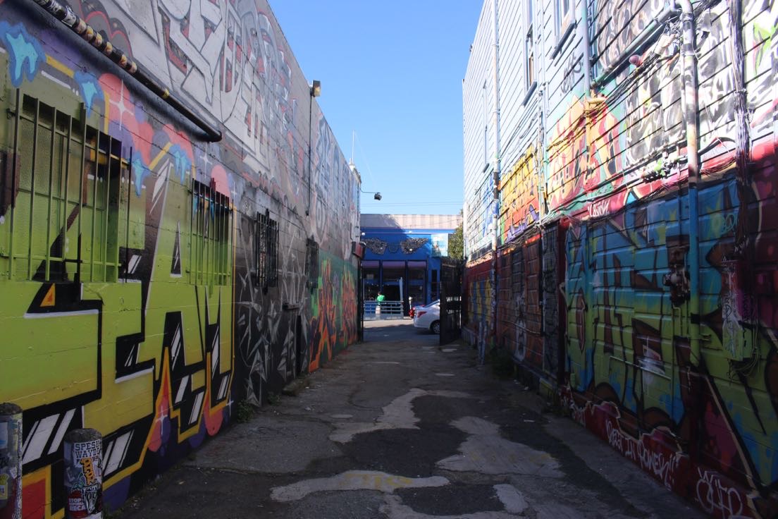 Woodside High School Digital Photo students photographs of street graffiti in San Francisco.