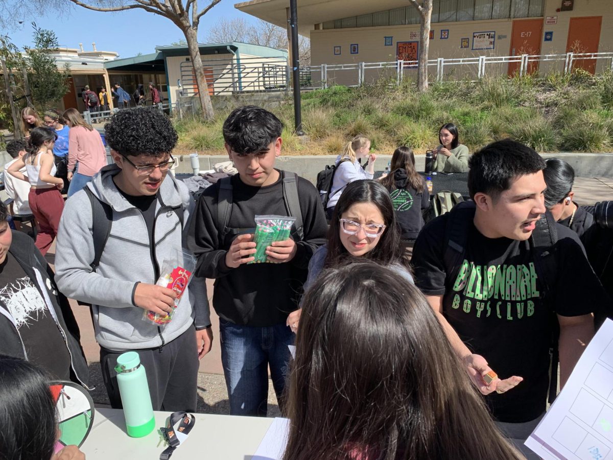 A shot from a previous World Language Fair shows students participating in one of the many activities available. 