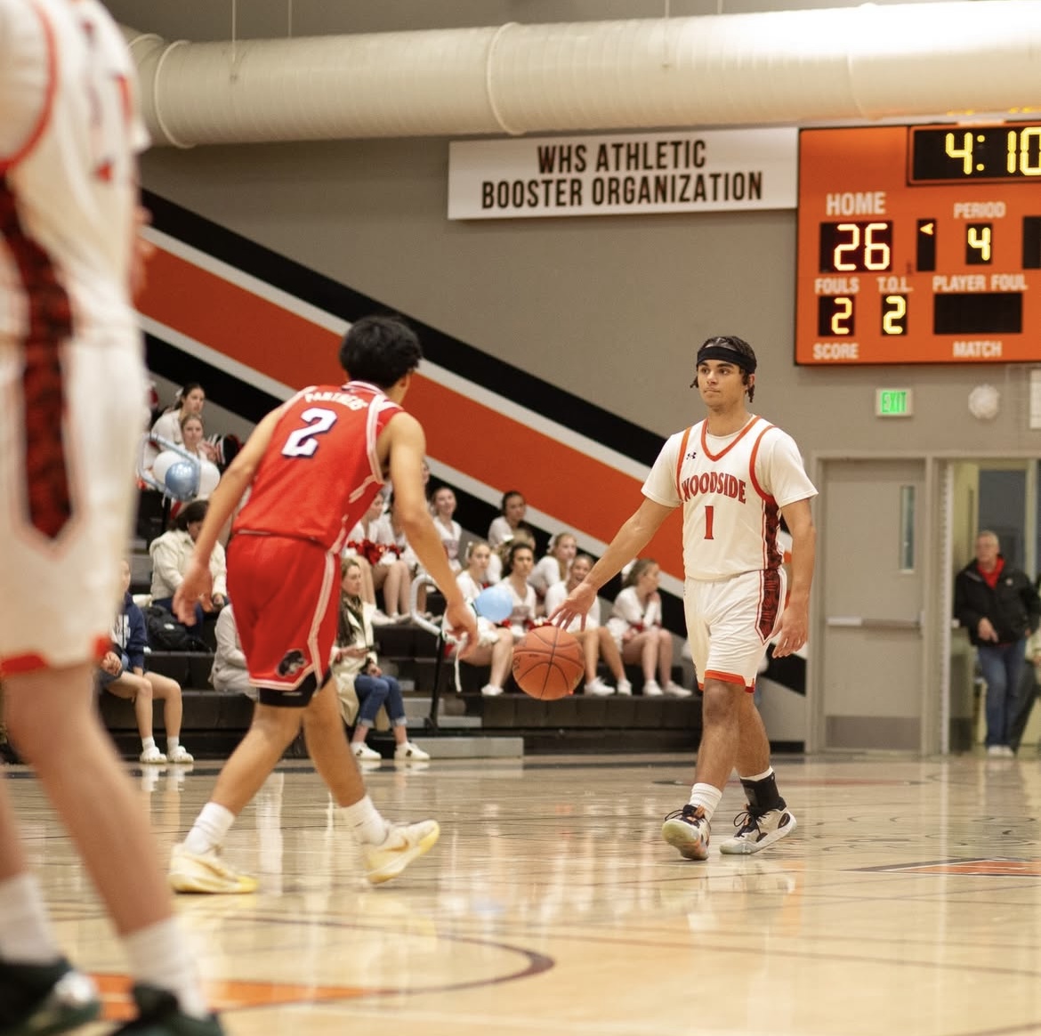 Isaac Wagner, brought up the ball, from The Woodside Athletic Boosters. 