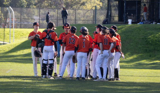 The JV boys baseball team wins 14-4 in 5 innings against South San Francisco.