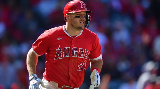 Los Angeles Angels outfielder Mike Trout, who fans beg to be traded