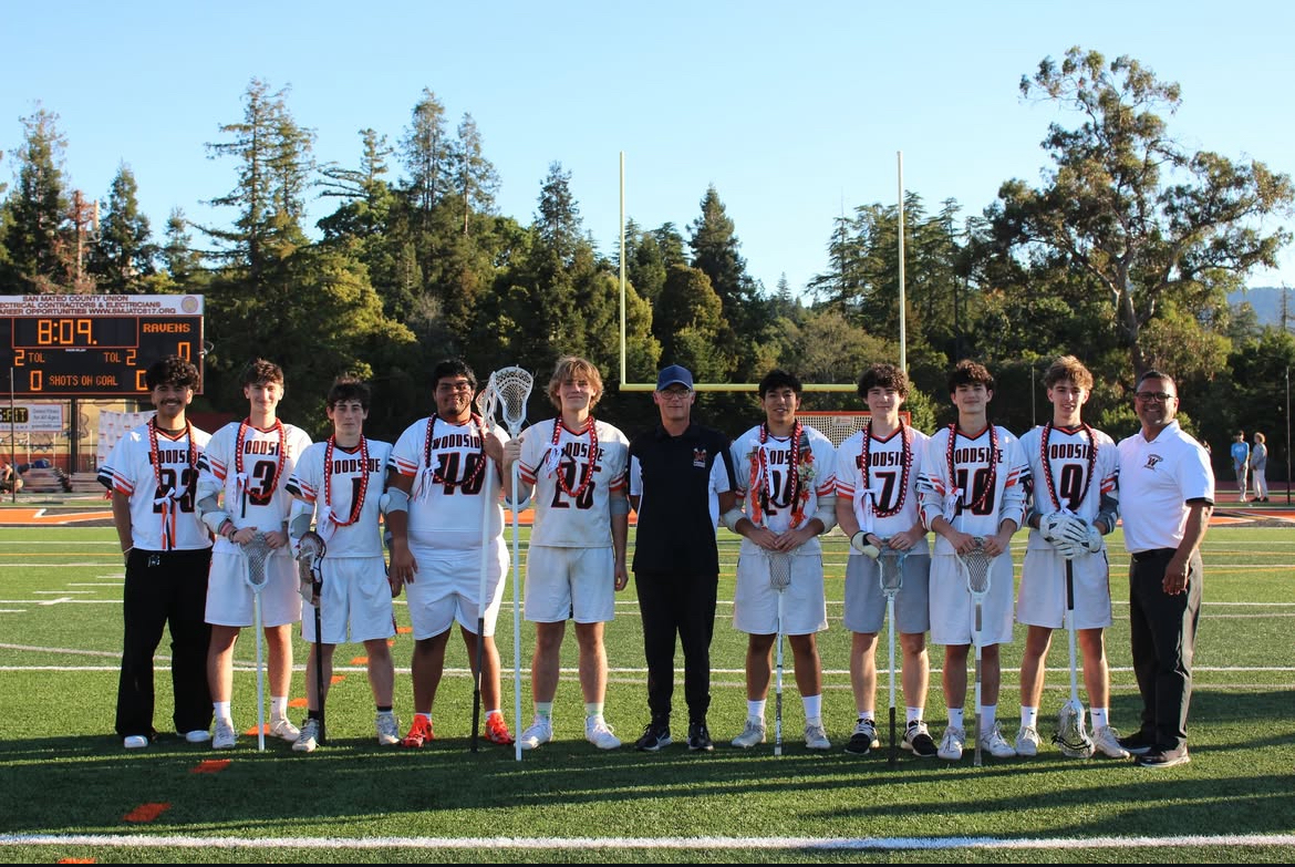 Woodside seniors brings it in for the final game of the season against Sequoia on senior night.