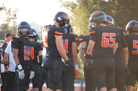 Woodside's first home game of the season with the theme “Back in Black.”