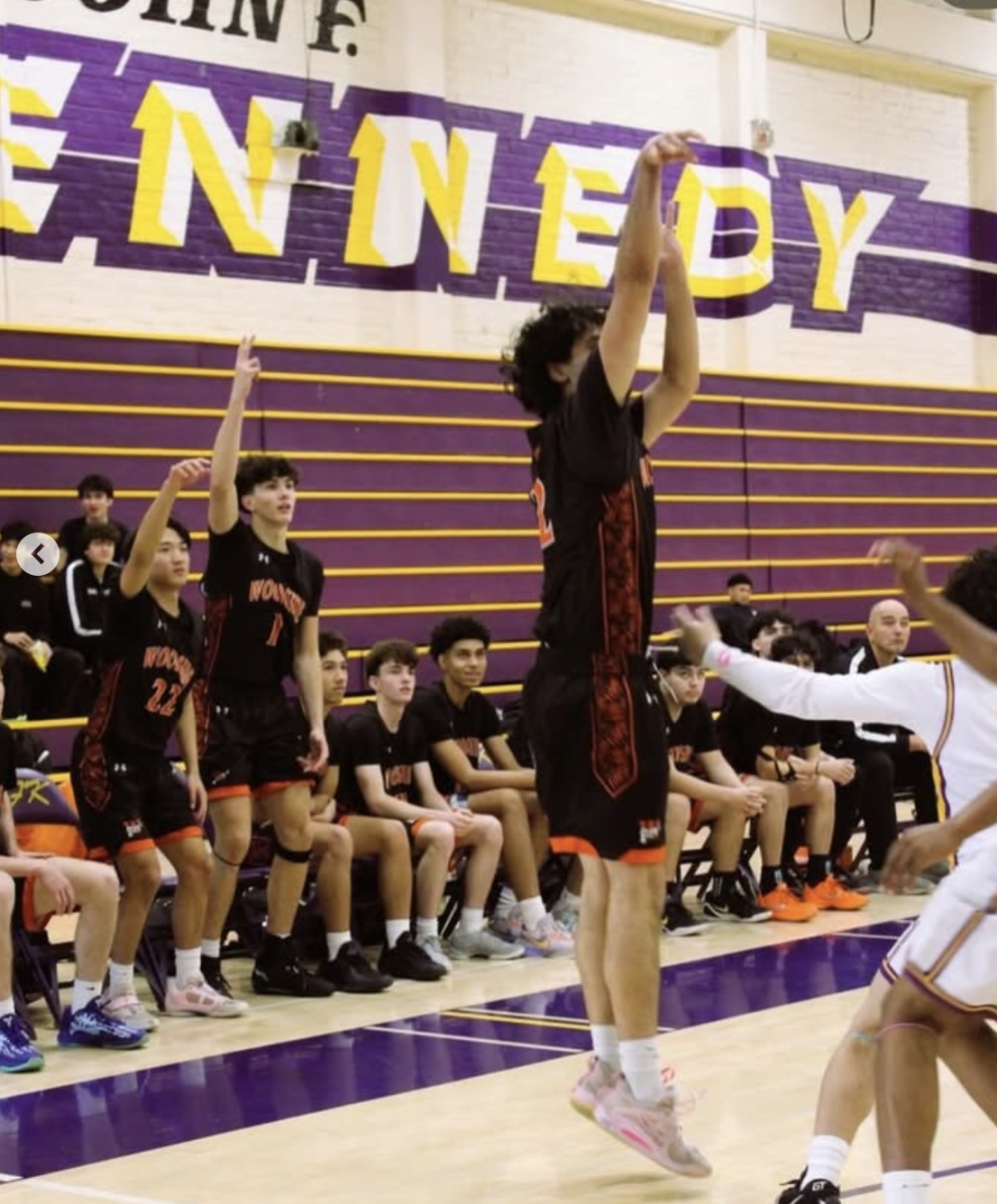 Woodsides game against Kennedy High School, ending in a win for Woodside 50-36.