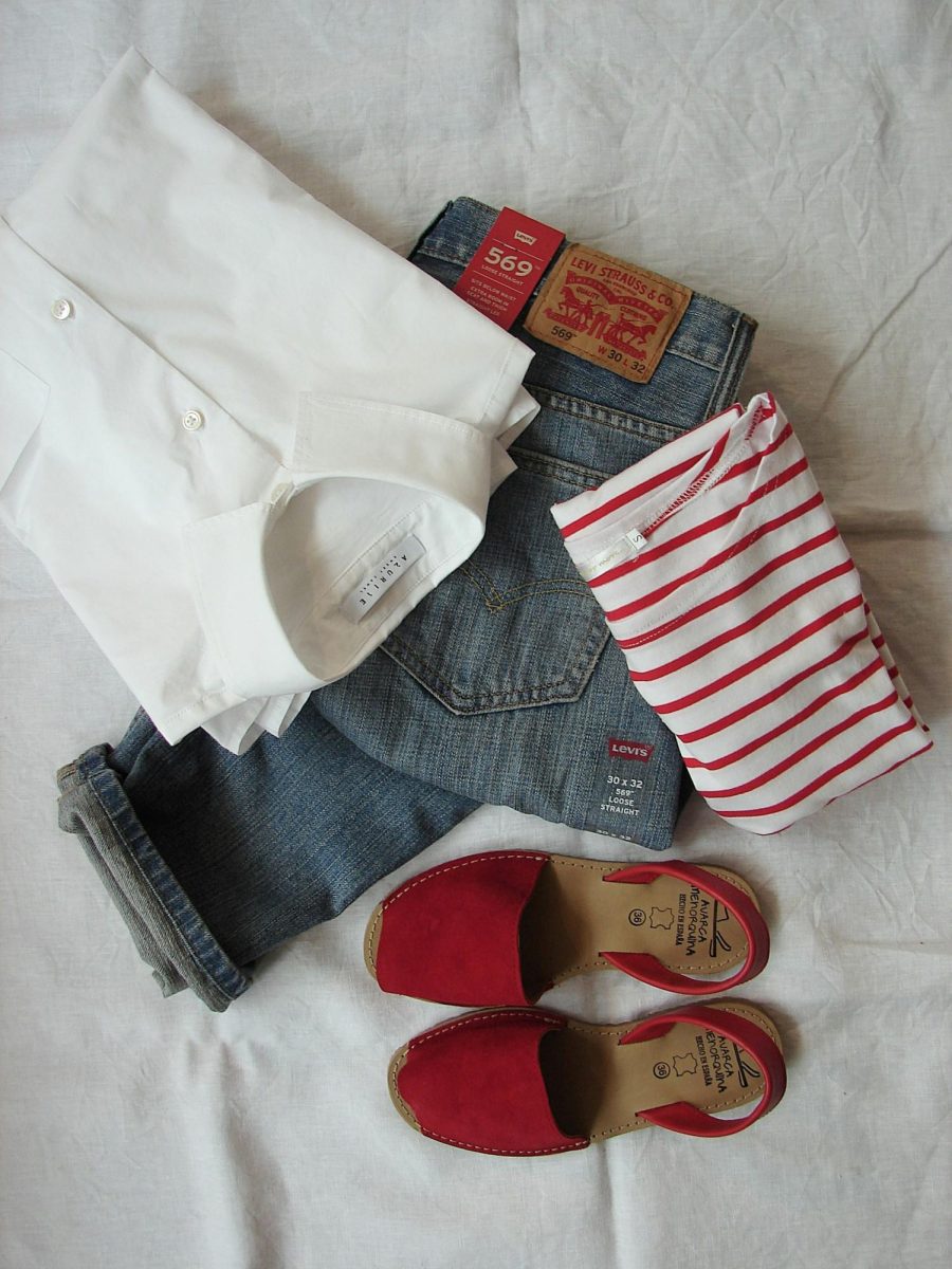 A casual outfit showing how color and comfort can come together.
