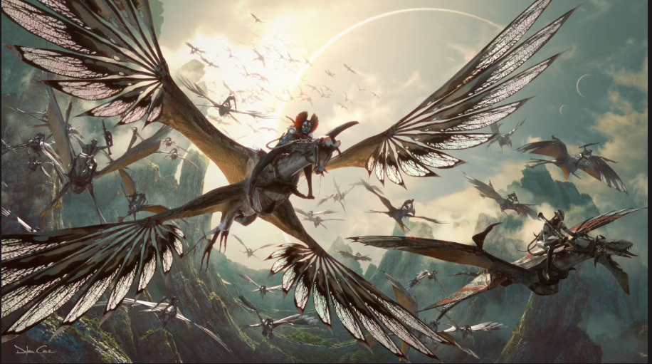 This is an important image from the “Avatar: Fire and Ash” movie, in which the Ash clan first appears and attacks the Omaticayan clan.

