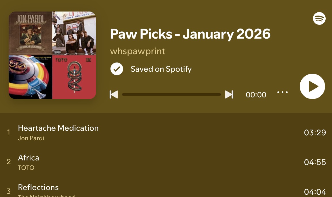 Paw Picks: Our January 2026 Playlist
