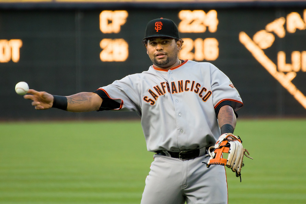 Former Giants third basemen Pablo Sandoval, a member of the team from 2008 to 2014. 