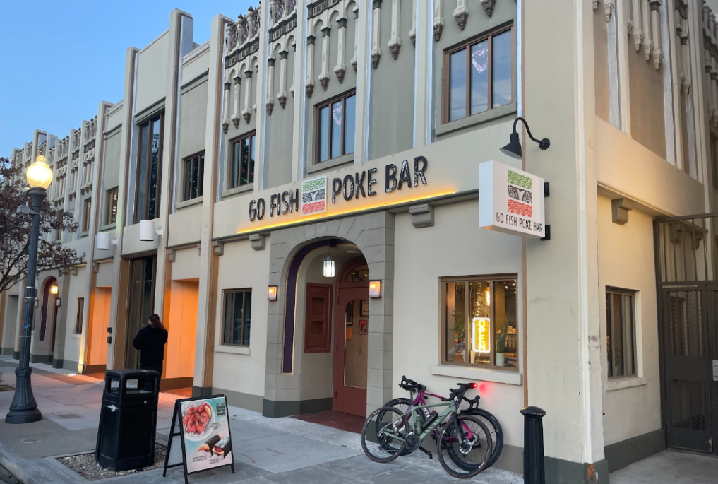 This is the Go Fish Poke Bar in downtown Redwood City.