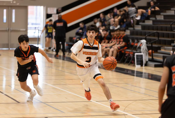 Photo of JV boys, the opening game of the quad.