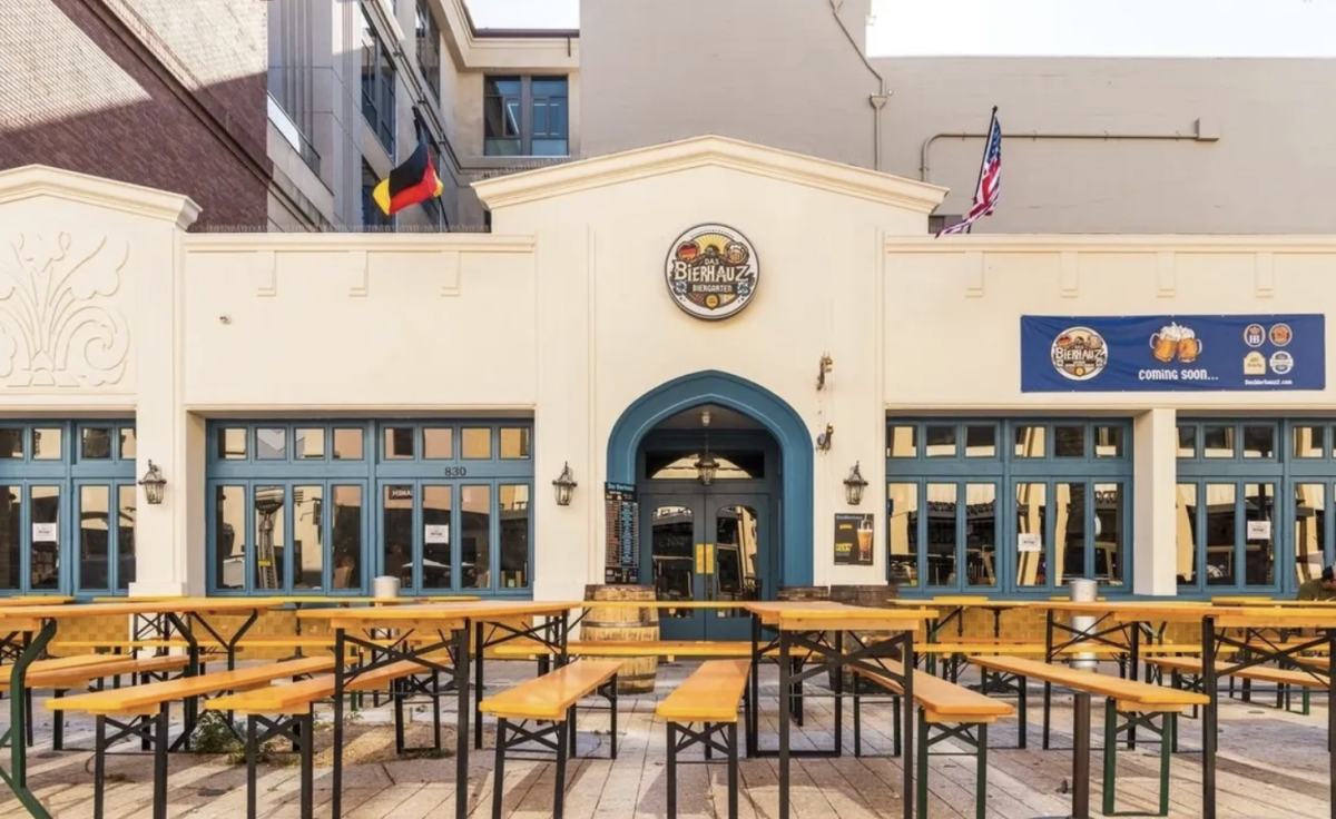 The Das Bierhauz Restaurant in Downtown Redwood City